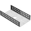 LUX ELEMENTS MONT-UNI - Kit di montaggio a U per pannelli da 80 mm, forma in metallo zincato, per giunti di elementi di supporto in schiuma dura su pareti e pavimenti
