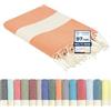 Flora Furora furora HOLIDAY Telo Mare Grande, cotone 100x200 cm | Telo Spiaggia antisabbia | Asciugamano Mare Fouta, frange e angoli - Pareo Donna Uomo Ragazzi | Pic Nic Beach Towel Coperta, lungo leggero