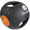 Sveltus Médecine Ball 4kg avec Poignées, Medicina Palla Unisex-Adulto, Nero/Arancione, (poids disponibles: 4, 6, 8 et 10 kg) (4)
