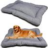 BPS BUENA PET SHOP BPS - Coperta, materassino per cani e gatti, cuccia per animali domestici antiscivolo, misura S/M/L, portatile, materasso, divano con cuscino morbido (S: 60 x 45 cm, grigio) BPS-14094GR