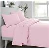 Sleepdown Lenzuolo con Angoli 68 Pick Soft Pink Set Biancheria da Letto, Policotone, Rosa Chiaro, Super King