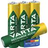 VARTA Pile AAA, ricaricabili, confezione da 4, Recharge Accu Phone, batteria ricaricabile, 800 mAh Ni-MH, pronte all'uso, adatte per telefoni cordless
