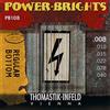 Thomastik-Infeld, Corde per chitarra elettrica Power Brights Series, Set, Regular Bottom PB108 Extra Light .008-.040w