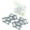 Trixbrix.eu Trixbrix Destra 45 gradi Crossings - 2 pezzi Compatibile con Lego City Train Set 60197 60198 10277 60205 60238