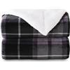 SOCHOW Coperta Plaid Matrimoniale in pile Sherpa, Coperta Plaid Doppio Strato Super Morbida Accogliente e Caldo per Divano, Letto, 150 x 200 cm Grigio