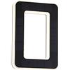 Paulmann 79851 - Numero civico 10 LED grado di protezione IP44, luce bianca calda, batteria sostituibile, incluso 1 elemento di illuminazione da 0,2 W, in plastica, colore: nero, luminosità: 3000 K