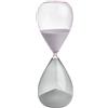 TFA Dostmann Orologio clessidra grande, 18.6011.02.40, durata 60 minuti, combinazione di vetri colorati grigi e rosa, con sabbia