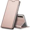 Verco Huawei P20 Pro Cover, Custodia a Libro Pelle PU per Huawei P20 Pro Case Booklet Protettiva [magnetica integrata], Rosa