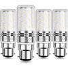 HZSANUE LED Lampadina Mais 12W B22,LED Lampadine Baionetta, 3000K Bianco Caldo, 1350LM, 100W Lampadine a Incandescenza Equivalenti, Non Dimmerabile, Confezione da 4