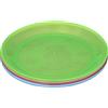 Nuby ID65670, Piatto in plastica resistente e sicura, multicolore, Set da 4 pezzi - 12mesi+