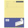 AVERY Zweckform 1018 Conversation Notes (A5, blocco da strappare, parte superiore incollata, 50 fogli), giallo