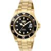Invicta Pro Diver - Orologio da uomo in acciaio inossidabile con movimento al quarzo - 40 mm, Oro / Nero