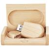 Garrulax Pendrive, USB Chiavette 8GB / 16GB / 32GB Premium in legno massiccio ad alta velocità ad alta velocità unità di memoria flash Penna disk pendrive con scatola