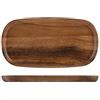 H&H Piatto Acacia Rettangolare, 13x26cm
