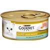 Gourmet Gold Mousse 24 x 85 g Alimento umido per gatti - Merluzzo e Carote