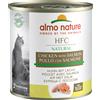 Almo Nature HFC Natural Alimento umido per gatti 12 x 280 g - Pollo e Salmone