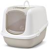 savic Toilette per gatti Savic Nestor Jumbo - beige / bianco