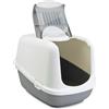 savic Toilette per gatti Savic Nestor Jumbo - grigio chiaro / bianco