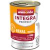animonda Integra Protect Renal Lattina Alimento umido per cani - 6 x 400 g Manzo