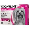 Frontline Tri Act cane: tutte le soluzioni pipette spot-on - 3 pipette, peso 2-5 kg (0,5 ml)