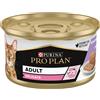 Pro Plan Cat 48 x 85 g umido per gatto - Delicate Mousse Tacchino