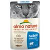 Almo Nature Holistic Sterilised Alimento umido per gatto - Set %: 12 x 70 g Merluzzo