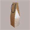 SCOTTON 20 Pz Shopping Box 1 Bottiglia Carta Words con Cordini 95x95H380