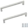 ANSIEDIO 2 pezzi Maniglie per Mobile Acciaio Inox Maniglie Armadio Maniglie per Cucina Distanza Fori 192 mm