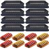 Rkllejs 8 Pezzi Anello per Torte, Anelli per Crostata, Perforato per Mousse Anelli, Anello Crostata Forato, Utilizzato per Preparare Mini Cheesecake, Quiche al Cioccolato, Biscotti, Cioccolato