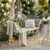 MIlani Home JULIANE - panca 2 posti stile provenzale in ferro verniciato