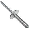 AERZETIX - Set di 100 rivetti ciechi Ø4.8x20mm con testa larga 14mm - DIN 7337 C - rivetto pop a rottura stelo - in alluminio/acciaio - C48167