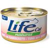 Life Cat Wet LifeCat Natural Adult Alimento umido per gatti 12 x 85 g - Tonno con Gamberetti