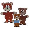 Petra's Bastel News A-TED31S3 - Kit Fai da Te "la Famiglia Orsetti", Composto da 3 Set Fai da Te di 3 Diverse Misure
