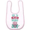 Supermolon 03113 - Bavaglino per bebè con velcro, rosa pastello, unisex