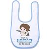 Supermolon 02659 - Bavaglino per bebè, con velcro, blu celeste, unisex