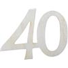 Petra's Bastel News Petra S Kit Creativo News a gez3340 strame Decorazione, 20 x Compleanno Numero, 33 mm