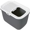 savic Toilette per gatti Savic Hop In - antracite / bianco