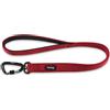 Hyhug Guinzaglio corto resistente da 61 cm con impugnatura comoda e guinzaglio leggero in alluminio aeronautico, per cani di taglia media. (Rosso, L Lunghezza 61cm)