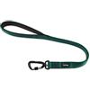 Hyhug Guinzaglio corto resistente da 61 cm con impugnatura comoda e guinzaglio leggero in alluminio aeronautico, per cani di taglia media.(Verde scuro, L Lunghezza 61cm)