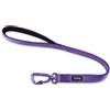 Hyhug Guinzaglio corto resistente da 61 cm con impugnatura comoda e guinzaglio leggero in alluminio aeronautico, per cani di taglia media.(Ultra violetti, L Lunghezza 61cm)