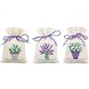 VERVACO Kit Punto Croce Contato PROVENZA SET DA 3 Sacchetti Bomboniere Da Ricamare Punto Croce ca. 8 x 12 cm Set Fai Da Te Creativo Adulti Ricamo Casa Decorazioni Per Lavoretti Creativi