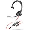Poly Blackwire 3315 - Headset Mono UC cablato con USB-A