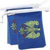 AZ FLAG Ghirlanda 6 Metri 20 Bandiere Friuli-Venezia Giulia 21x15cm, Bandiera Friulana - Regione Italia 15 x 21 cm - Festone Bandierine