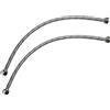 AERZETIX - Set di 2 - Tubo flessibile di collegamento - 400mm - 1/2 femmina/femmina - rubinetto miscelatore sanitario idraulica cucina bagno - C50979