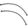 AERZETIX - Set di 2 - Tubo flessibile di collegamento - 400mm - 1/2 femmina - 3/8 femmina - rubinetto miscelatore sanitario idraulica cucina bagno - C50993