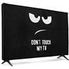 kwmobile Protezione Compatibile con 32 TV - Cover Proteggi-Schermo PC e TV da Interno - Custodia Protettiva Anti-Polvere - bianco/nero