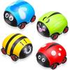 LEADSTAR Macchina Giocattolo Bambino, 4 Pezzi Veicol Giocattolo Auto per Bambini 1 2 3 Anno,Wheels Macchinine Auto da Corsa,Bambino Regalo per Ragazzo e Ragazza di Capodanno