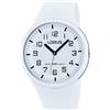 Lorus Watches Fashion RRX53DX9 - Orologio da polso da donna, cinturino in silicone colore bianco