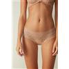 Intimissimi Slip Alto In Pizzo E Cotone Naturale