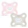MAM Chupete Todo Silicona, 0-3 Meses, con Tetina Simétrica, Extra Pequeña y Cuello Delgado de Silicona Skin Soft Silicone de Fácil Aceptación, con Caja Autoesterilizadora, Comfort, Rosa, Pack de 2uds